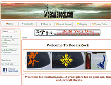 Tablet Screenshot of decalsrock.com